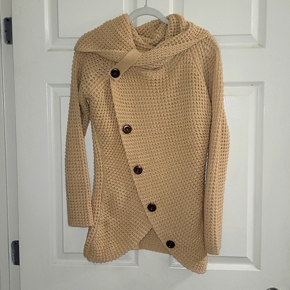 Tan knitted sweater